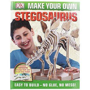 3/$55 new Make Your Own Stegosaurus hardcover book model DK Smithsonian dinosaur